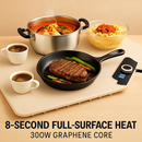 Food Warming Mat 23.6X15.8In 300W Fast Heating Electric Silicone Food Warmer With 14 Temp Levels 10Hrs Timer Settings Roll-Up Portable Hot Plates Heat by LJGDeals