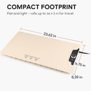 Food Warming Mat 23.6X15.8In 300W Fast Heating Electric Silicone Food Warmer With 14 Temp Levels 10Hrs Timer Settings Roll-Up Portable Hot Plates Heat by LJGDeals