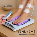 Rechargeable EMS Foot Massager for Neuropathy TENS Stimulator With 10Modes 50Intensities Remote Control For Muscle Relaxation Cramps Circulation Gift by LJGDeals