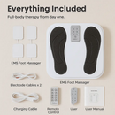 Rechargeable EMS Foot Massager for Neuropathy TENS Stimulator With 10Modes 50Intensities Remote Control For Muscle Relaxation Cramps Circulation Gift by LJGDeals