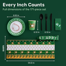 Baseball Party Dinnerware Set for 24 Guests by LJGDeals