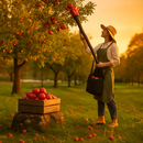 Fruit Picker Pole with Harvest Bag for Easy Harvesting by LJGDeals