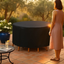 Circular Table Cover for 6-Seat Outdoor Furniture by LJGDeals