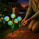 Dandelion Solar Garden Light with Colorful LEDs by LJGDeals