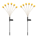 Solar Firefly Path Lights for Garden Decor - 2-Pack by LJGDeals