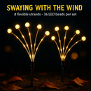 Solar Firefly Path Lights for Garden Decor - 2-Pack by LJGDeals