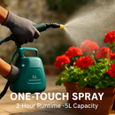Garden Sprayer Battery Powered with Telescopic Wand by LJGDeals
