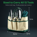 Garden Tool Set - 13Pcs Hand Tools Kit Essentials by LJGDeals