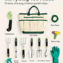 Garden Tool Set - 13Pcs Hand Tools Kit Essentials by LJGDeals