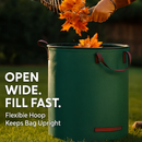 Round Garden Waste Bags - 2 Pack with Handles by LJGDeals