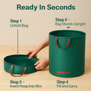 Round Garden Waste Bags - 2 Pack with Handles by LJGDeals