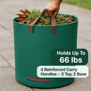 Round Garden Waste Bags - 2 Pack with Handles by LJGDeals