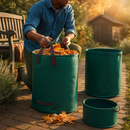 Round Garden Waste Bags - 2 Pack with Handles by LJGDeals