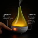 Drop-shaped Cool Mist Humidifier Ultrasonic Aroma Essential Oil Diffuser w/LED Light for Office Home Room Vehicle Study Yoga Spa by LJGDeals