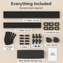 Double Rods Garment Rack with Storage Bag by LJGDeals