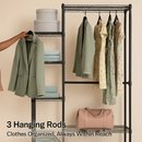 4-Tier Garment Rack with Wheels for Home Use by LJGDeals