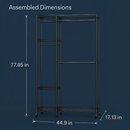 4-Tier Garment Rack with Wheels for Home Use by LJGDeals