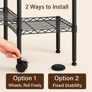 4-Tier Garment Rack with Wheels for Home Use by LJGDeals