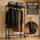 4-Tier Garment Rack with Wheels for Home Use by LJGDeals