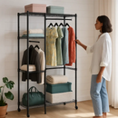 4-Tier Garment Rack with Wheels for Home Use by LJGDeals