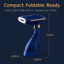2-in-1 Foldable Garment Steamer for Flat & Hanging Ironing by LJGDeals