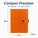 PU Leather Cover Notebook Memopad with Calendar World Map and Silk Ribbon by LJGDeals