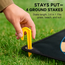 Golf Chipping Game Mat Set with 20 Balls & Hooks by LJGDeals