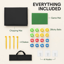Golf Chipping Game Mat Set with 20 Balls & Hooks by LJGDeals