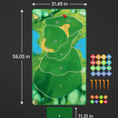 Golf Game Set: Indoor/Outdoor Chipping Mat & Sticky Balls by LJGDeals