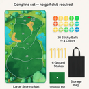 Golf Game Set: Indoor/Outdoor Chipping Mat & Sticky Balls by LJGDeals