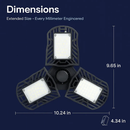 Deformable LED Garage Light with Adjustable Heads by LJGDeals