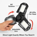 Deformable LED Garage Light with Adjustable Heads by LJGDeals