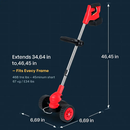 Grass Trimmer with Wheels for Lawn Edges by LJGDeals
