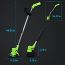 Cordless Grass Trimmer with Saw & Multi-Blade Kit by LJGDeals