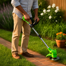 Cordless Grass Trimmer with Saw & Multi-Blade Kit by LJGDeals