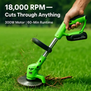 Cordless Grass Trimmer with Saw & Multi-Blade Kit by LJGDeals