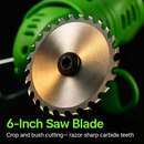 Cordless Grass Trimmer with Saw & Multi-Blade Kit by LJGDeals