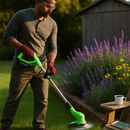 Cordless Grass Trimmer with Saw & Multi-Blade Kit by LJGDeals