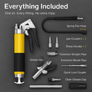 Grease Gun Kit with Lock Coupler and Flexible Hose by LJGDeals