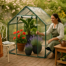 Portable Mini Greenhouse With Roll-Up Zipper Doors by LJGDeals