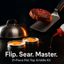 Griddle Accessories Kit with Spatulas & Press by LJGDeals