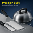 Griddle Accessories Kit with Spatulas & Press by LJGDeals