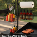 Griddle Caddy with Paper Towel Holder and Hooks by LJGDeals