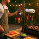 Griddle Caddy with Paper Towel Holder and Hooks by LJGDeals