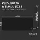 Grounding Mat for Bed with 15ft Cord – Sleep & Pain Relief by LJGDeals
