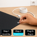 Grounding Mat for Bed with 15ft Cord – Sleep & Pain Relief by LJGDeals