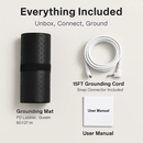 Grounding Mat for Bed with 15ft Cord – Sleep & Pain Relief by LJGDeals