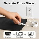 Grounding Mat for Bed with 15ft Cord – Sleep & Pain Relief by LJGDeals