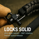 Paracord Sling with Dual-Point 360° Swivel Rotating Latches by LJGDeals