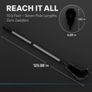 Gutter Cleaning Brush with Telescoping Handle – 10.5ft Reach by LJGDeals